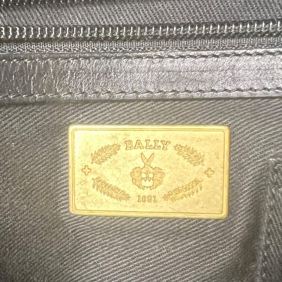 Bally Leather Trainspotting Stripe Tote Bag Unisex - Picture 10 of 13